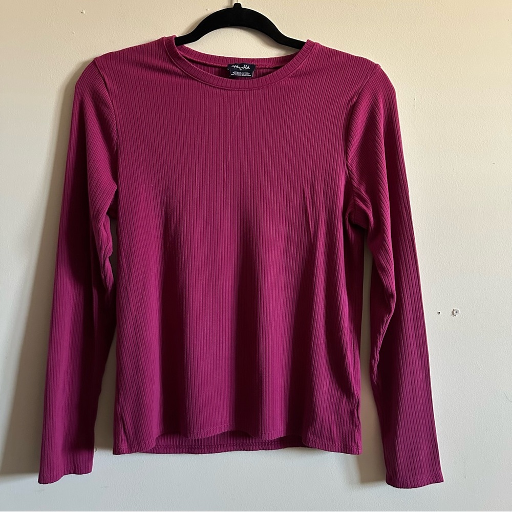Women's Pink Long Sleeve Top